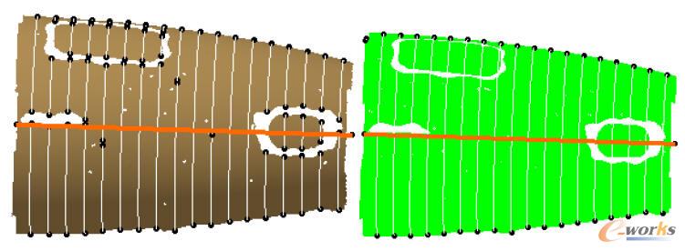 與網格相交和與點云相交的對比