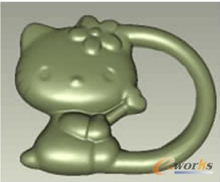 完成小貓的NURBS曲面