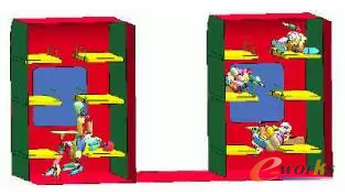 圖18 工況5 1000ms乘員二次碰撞及在車廂內運動情況